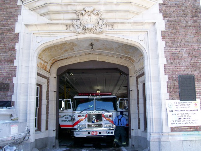 Engine 23 fill-in for Baltimore City, 2007.